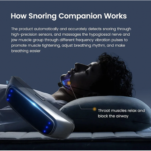 Smart Anti Snoring Device Portable, Comfortable, and Effective Sleep Aid for Snore Relief and Sleep Apnea image