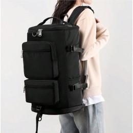 Cymwer Travel Duffels Durable Nylon Business Backpack Lightweight - Black