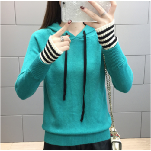 Obermeyer Girls' Beck Fleece Hoodie in Green - Front View