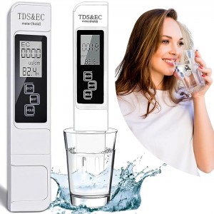 3-in-1 Digital TDS, Temperature &amp; EC Meter - High Accuracy for Hydroponics, Drinking Water