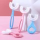 360 U-Shaped Toothbrush, With Food Grade Soft Silicone Brush Head - Blue image