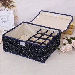 Underwear & Sock Storage Boxes with Lids - Black