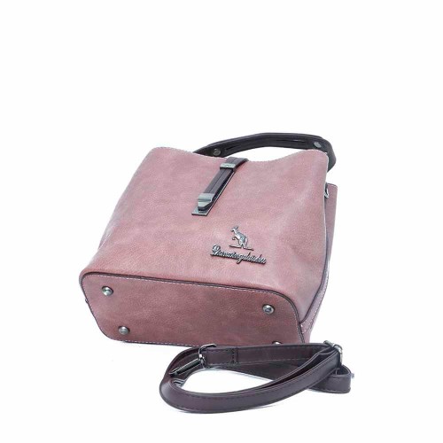 Magnetic Buckle Large Space Leather Shoulder Bag For Women's - Chocolate image
