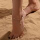 Dainty Citrine Gemstone Anklet image