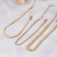 3 Pcs Set Gold Color Snake Chain Anklets For Women |image
