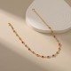 14K Gold Plated Dainty Simple Chain Anklet For Women |image