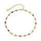 14K Gold Plated Dainty Simple Chain Anklet For Women |image