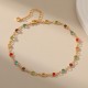 14K Gold Plated Dainty Simple Chain Anklet For Women |image