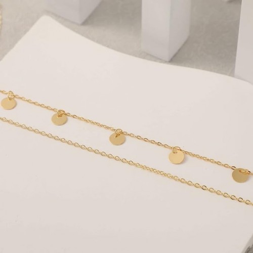 14K Gold Plated Anklet Bracelets Dainty Womens Anklet For Women Beach Foot Jewelry |image