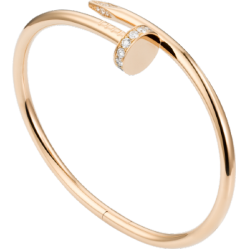 Women's Diamond Nail Style Gold Color Titanium Steel Bracelet CCB-11 image