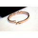 Women Gold Plated with Letter H Diamonds Crystals Bracelet |image
