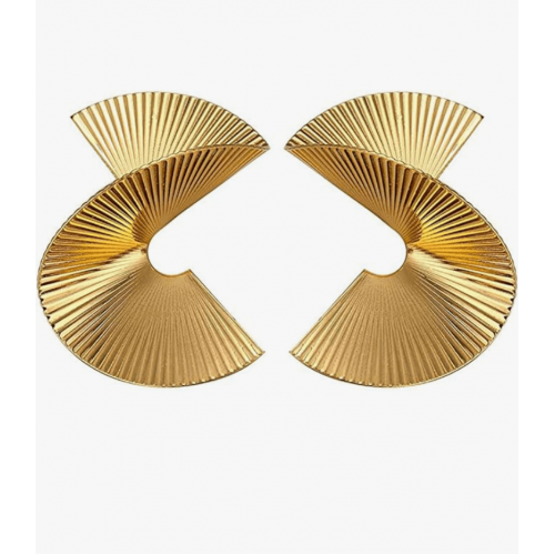Retro Clip Earrings for Women Earrings Clips / Gold Clip image