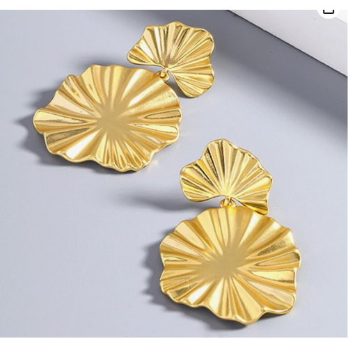 Flower Earrings for Women Statement Dangling Drop image