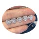 Elegant Zirconia Love Micro Inlay Ultra Shimmering Zircon Heart Shaped Earrings image