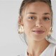 Women Statement Gold Dangle Earrings Alloy Big Simple Fashion image