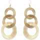 Women‘s Personality Metal MultiLayer Circle Earrings image