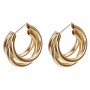 Gold Twisted Hoop Earrings Effortlessly Elegant