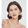 Extra Large Teardrop Earrings Oversized Chunky Gold Hoop 