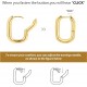 Gold Plated Y2K Style U-Shape Ball Drop Earrings image