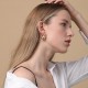 Trendy Teardrop Dangle Earrings With Chunky Hoop image