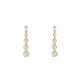 Sterling Silver Earrings With Rhinestone String Design image