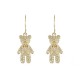 Rhinestone Decor Bear Drop Earrings image