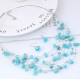 Bohemian Multi Layer Necklace Set With Crystals-Light Blue image