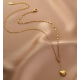 Gold Heart Pendant Necklace For Women image