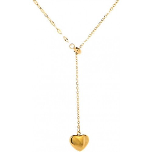 Gold Heart Pendant Necklace For Women image