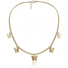 Butterfly Charm Adjustable Chain Necklace For Women