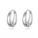 Stylish Silver Hoop Earrings for Women image