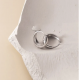 Stylish Silver Hoop Earrings for Women image