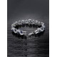  Royal Blue Crystal CZ Silver Plated Bracelet image