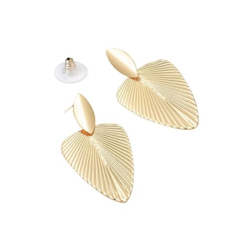 Delicate Gold Leaf Earrings Nature-Inspired Jewelry For Women image
