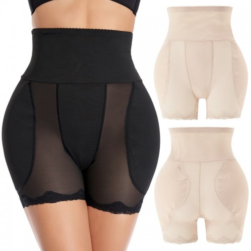 Black High-Waisted Body Shaper Underwear Slip Shorts image
