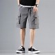 Men's Trendy Cargo Shorts With Multi Pocket - Grey image