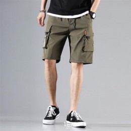 Men's Trendy Cargo Shorts With Multi Pocket - Green