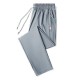 Men's Sweatpants Sportswear Elastic Waist Casual Cotton - Grey image