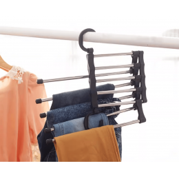 The Space-Saving Stainless Steel Pants Hanger-Black