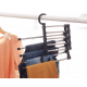 The Space-Saving Stainless Steel Pants Hanger-Black image