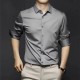 Men's Long-Sleeve Ice Silk Business Shirt - Grey image