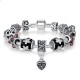 DIY European Silver Charm Bracelet With Murano Beads image