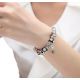 DIY European Silver Charm Bracelet With Murano Beads image