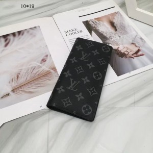 Luxury Black Long Wallet LV Style
