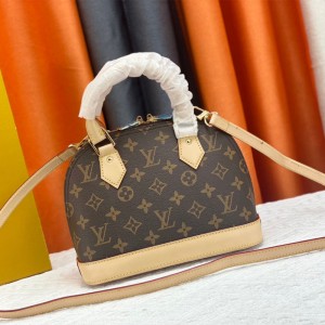 Luxury Brown Crossbody Handbag LV Style